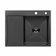 Кухонна мийка Kroner KRP Schwarze - 6350RHM PVD (3.0/1.0 мм)