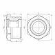 Футорка SD Forte 1/2"х1/4" ЗВ SF374156