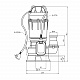 Насос фекальний Grandwater WQD-C-13-10-2,5 кВт