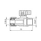 Кран кульовий обтискний SD Forte 20х3/4" ЗР SF262W20