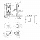 Комплект 4 в 1: Інсталяція Grohe Solido 2 в 1 38971000 + Панель змиву для унітаза Grohe Even Black 38966KV0 + Унітаз безобідковий Kroner Harz WHI483632 TORNADO з сидінням Slim Duroplast / Soft-close / Quick relase KH483632WHIT (38971966KV0KH48T)