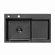 Кухонна мийка Kroner KRP Schwarze - 7848LHM PVD (3.0/1.0 мм)