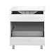 Комплект Qtap Albatross 710х825х460 White тумба підлогова + раковина урізна QT0171TN700D3070CW