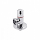 Кран приладовий для підключення Karro 1/2"х3/4" ЗЗ хромований KR-03112