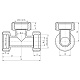 Тройник обтискний SD Forte 20 SF176W202020