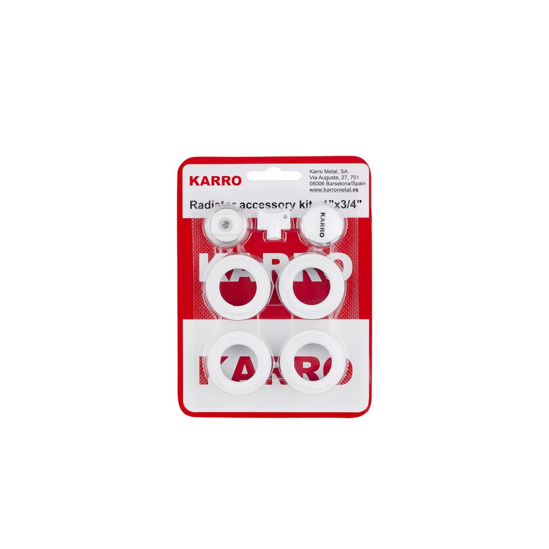 Комплект пробок для радіатора Karro 3/4" білі