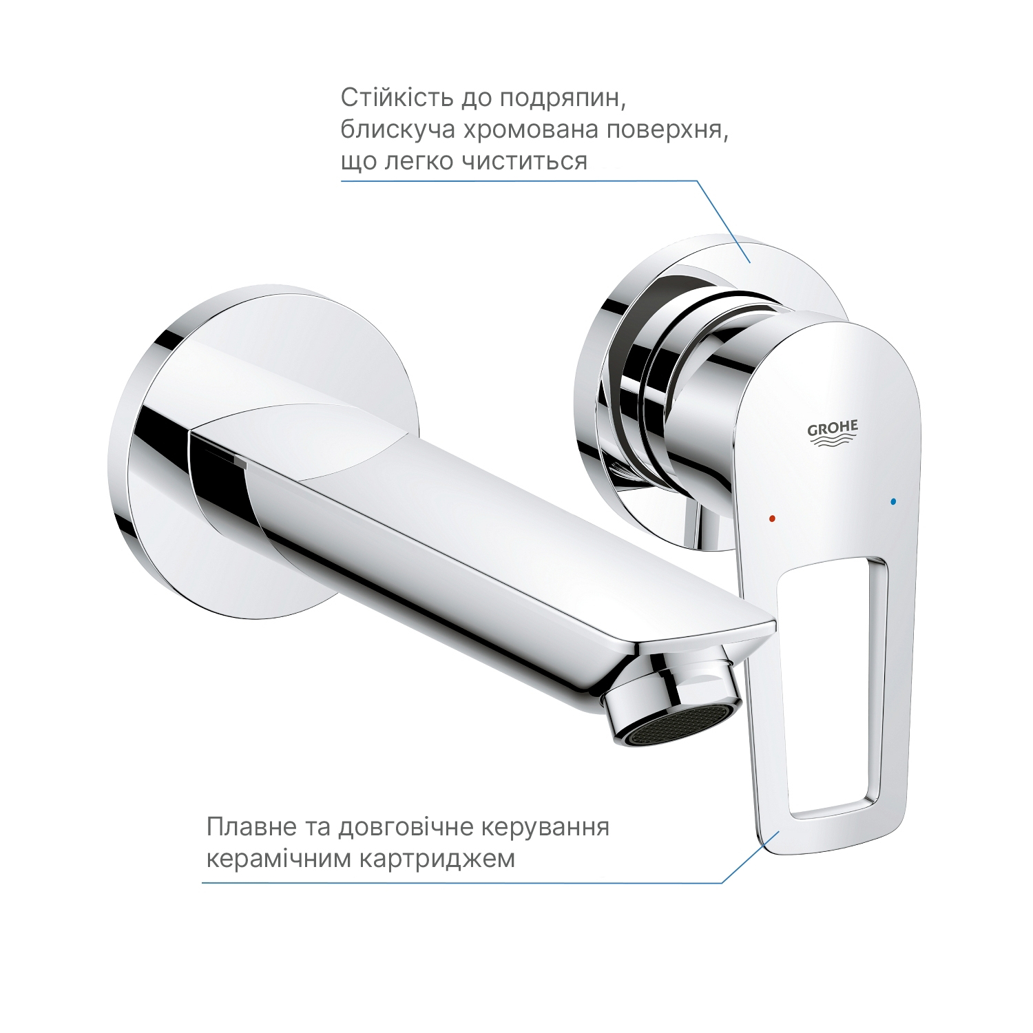 Змішувач прихованого монтажу для раковини Grohe BauLoop New 20289001
