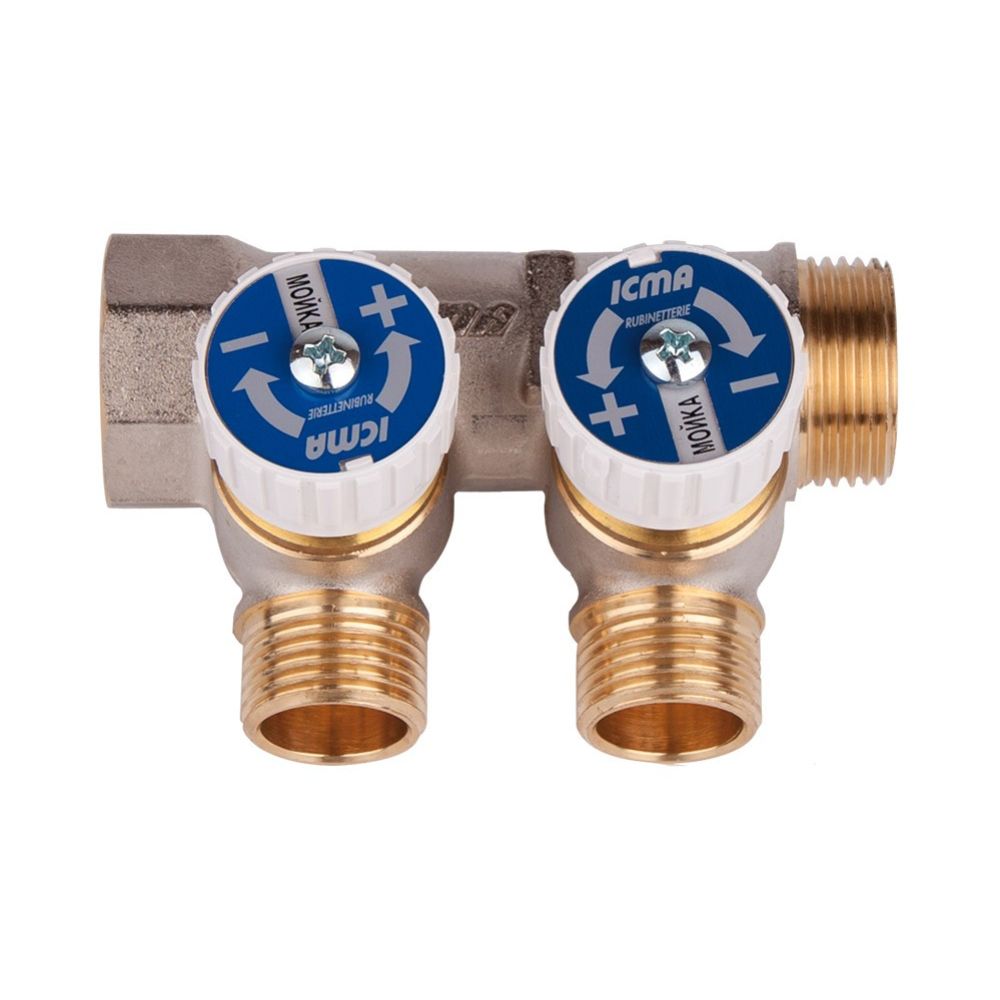 Коллектор Icma 1" 2 выхода №229