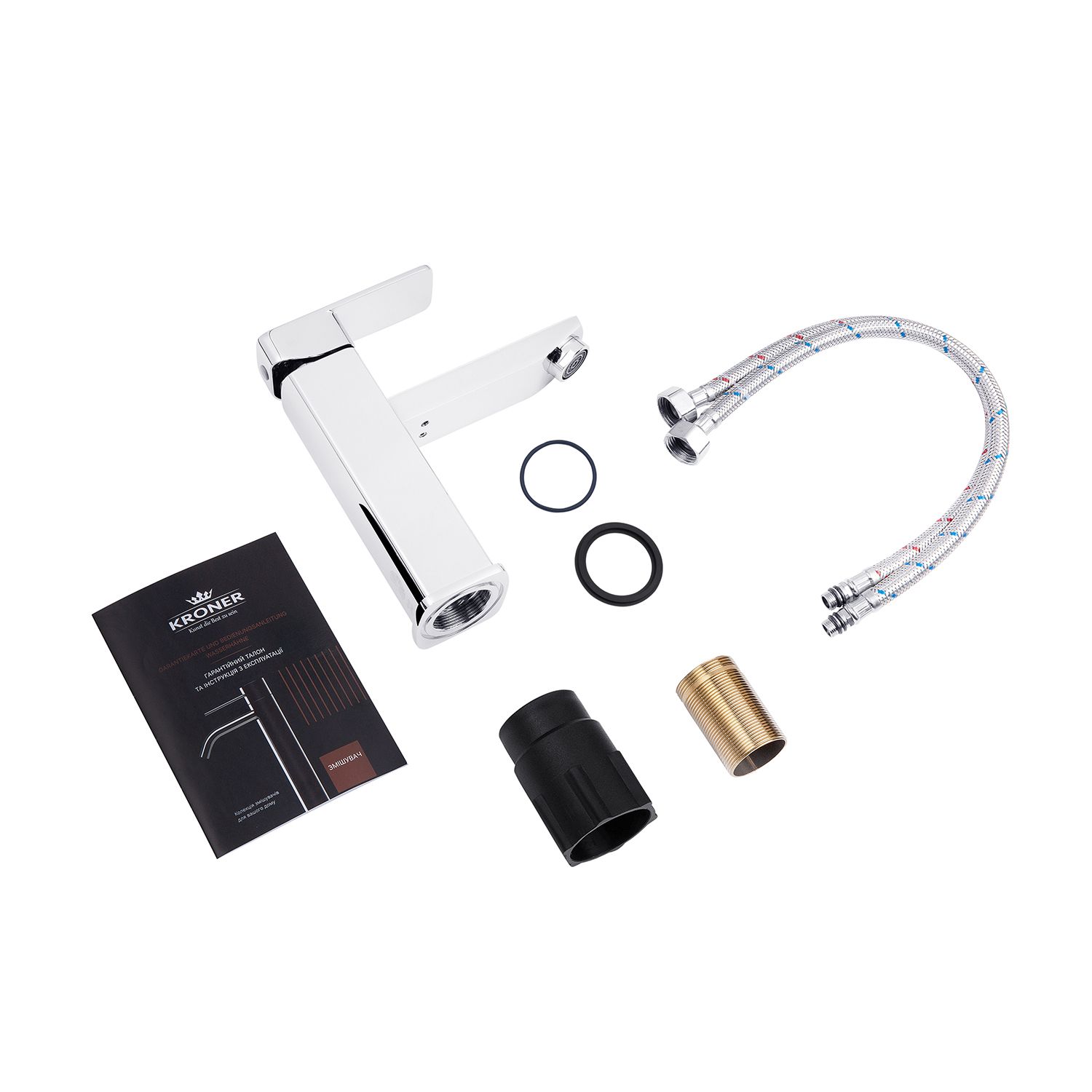 Набор 2 в 1 душова система Kroner Armada-C067 + змішувач Ems-C010