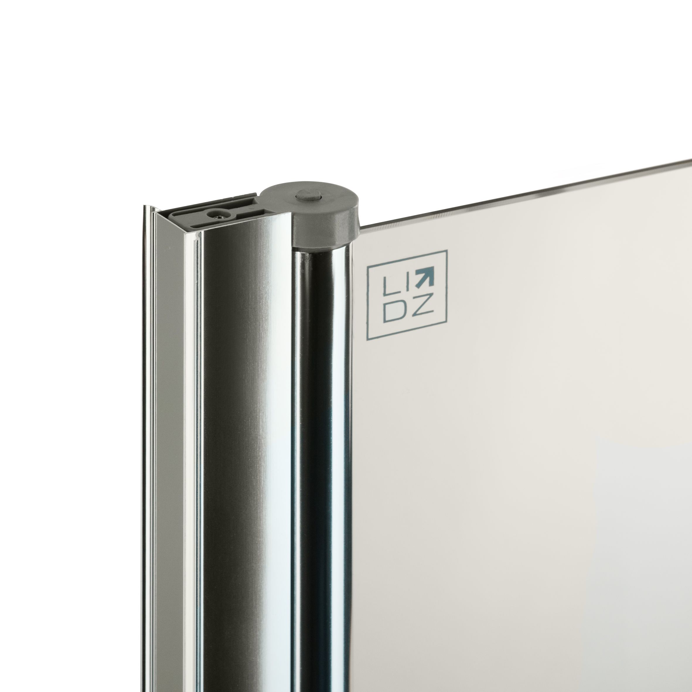 Штора на ванну Lidz Brama SS80x140L.CRM.TR стекло прозрачное 6 мм, левая