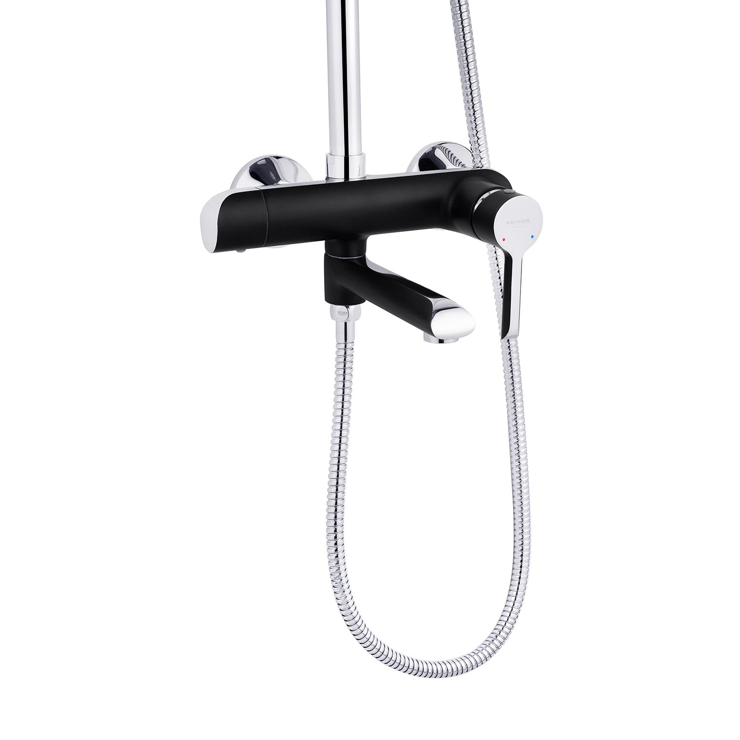 Набор 3 в 1 душова система Kroner Essen-SCH063 + змішувач Essen-SCH030 + змішувач Essen-SCH010