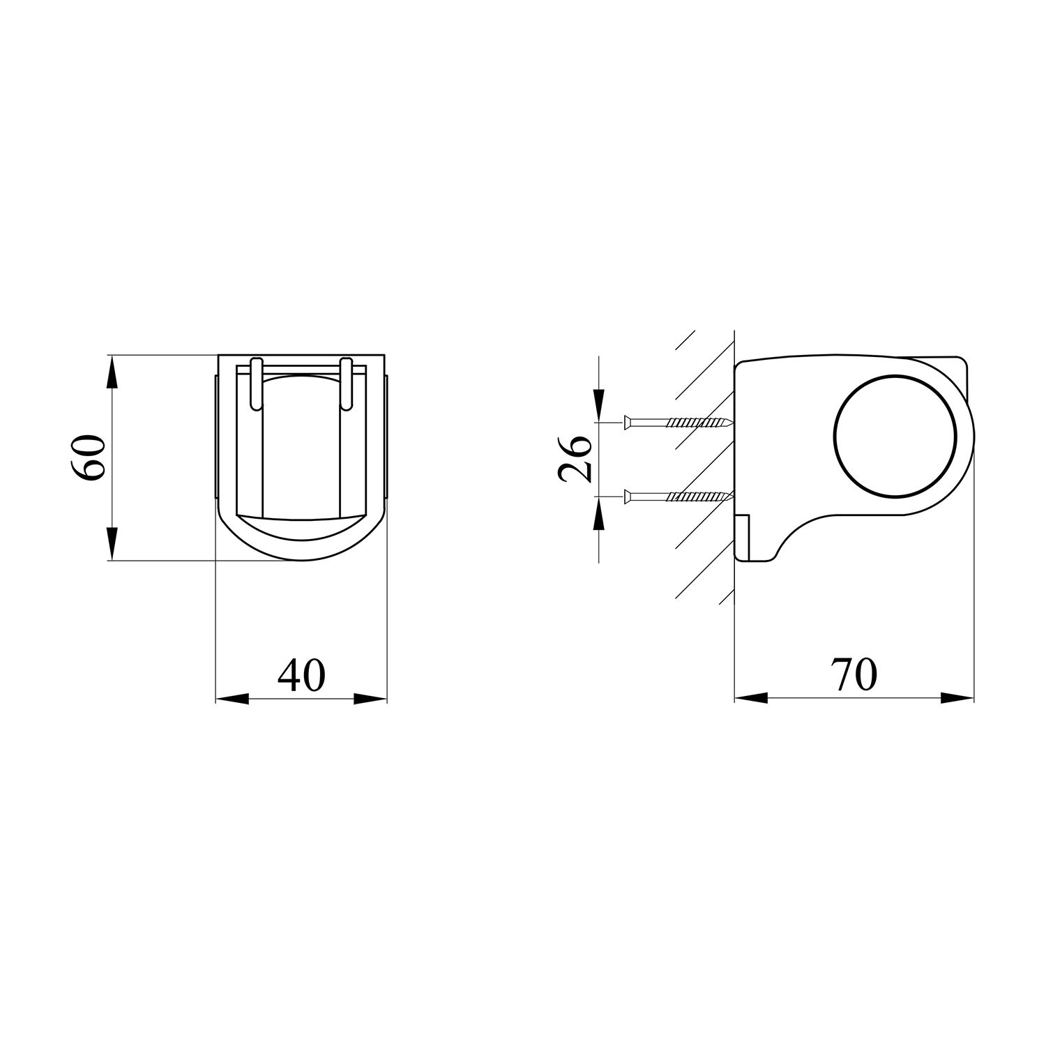 Тримач для душу Kroner KRM - C923