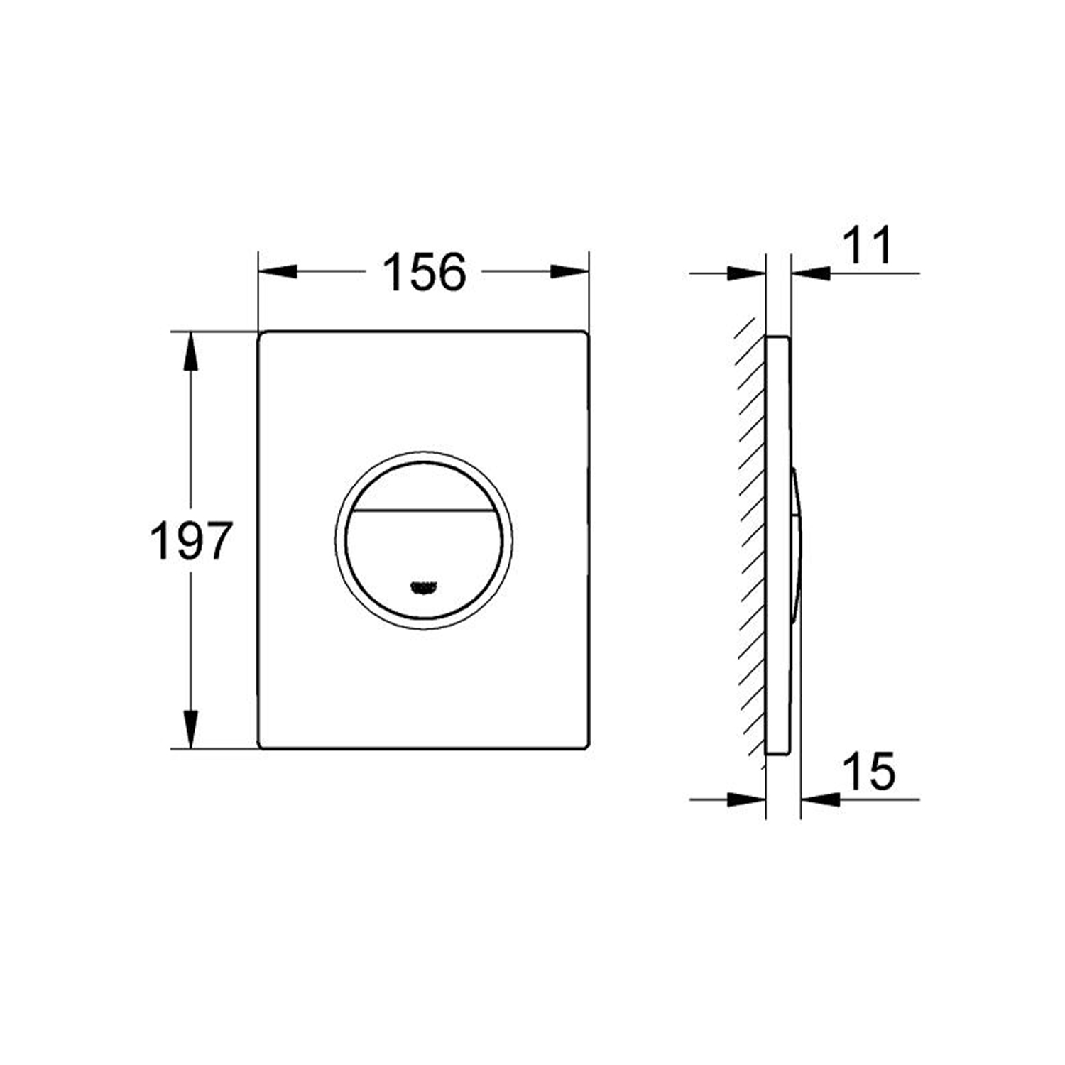 Панель змиву для унітаза Grohe Nova Cosmopolitan 38765SH0