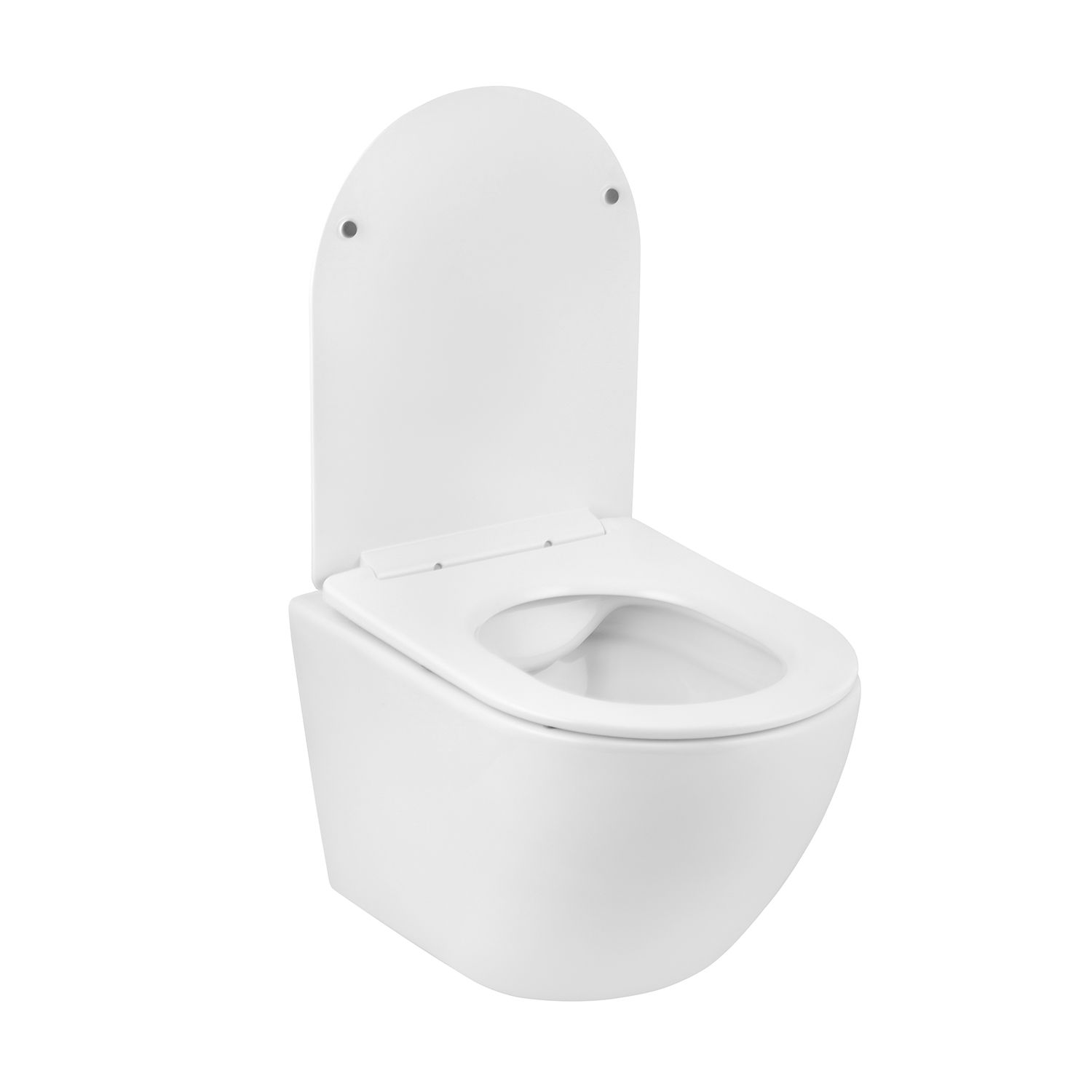 Унітаз підвісний Kroner Harz WHI523632 RIMLESS безобідковий з сидінням