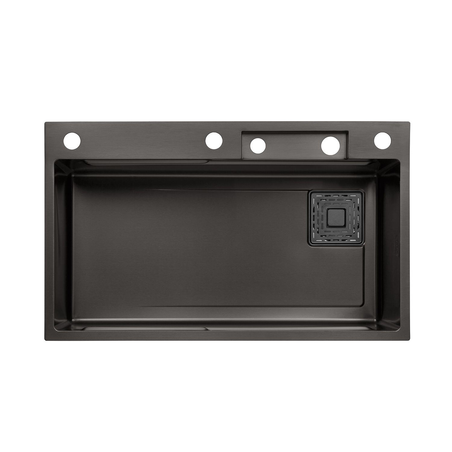 Кухонна мийка Kroner KRP Schwarze - SET7545HM PVD (3.0/0.8 мм)