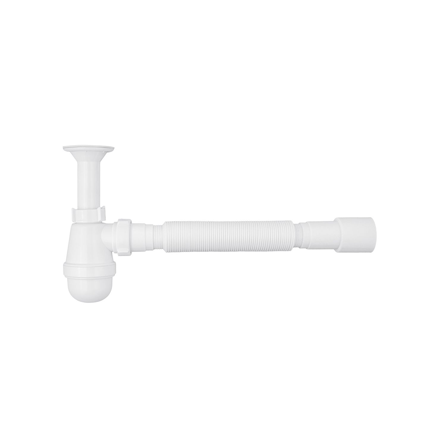 Сифон для раковини Agua TB06 1 1/4''х40/50 мм  з литим випуском