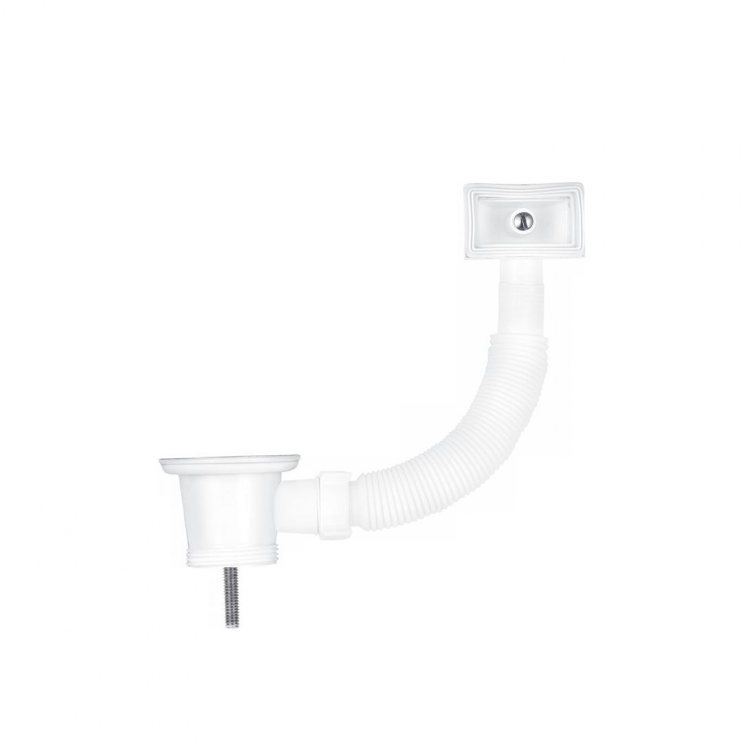 Різьбовий випуск KronoPlast 1 1/2''х40 мм з квадратним переливом NS1003РР07