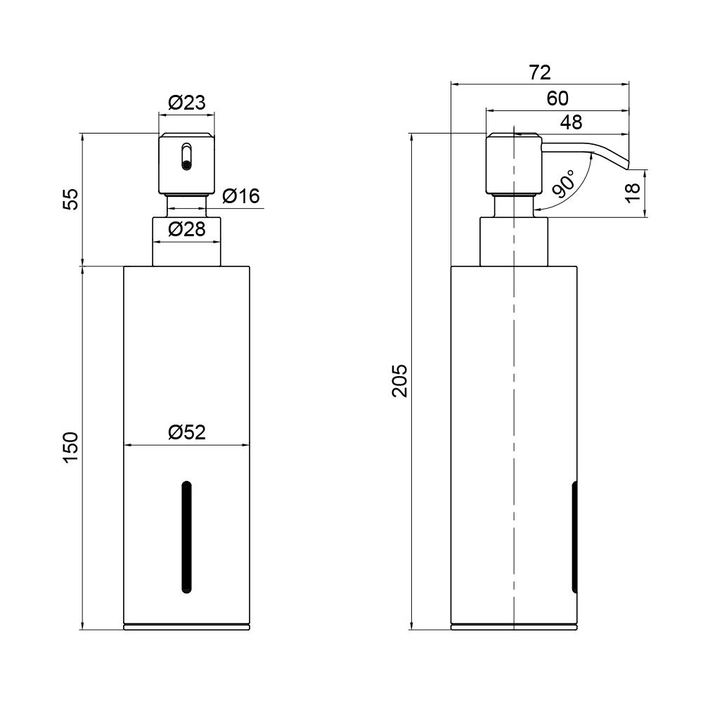 Дозатор для рідкого мила Qtap Liberty QTLIBBLM11521 Black