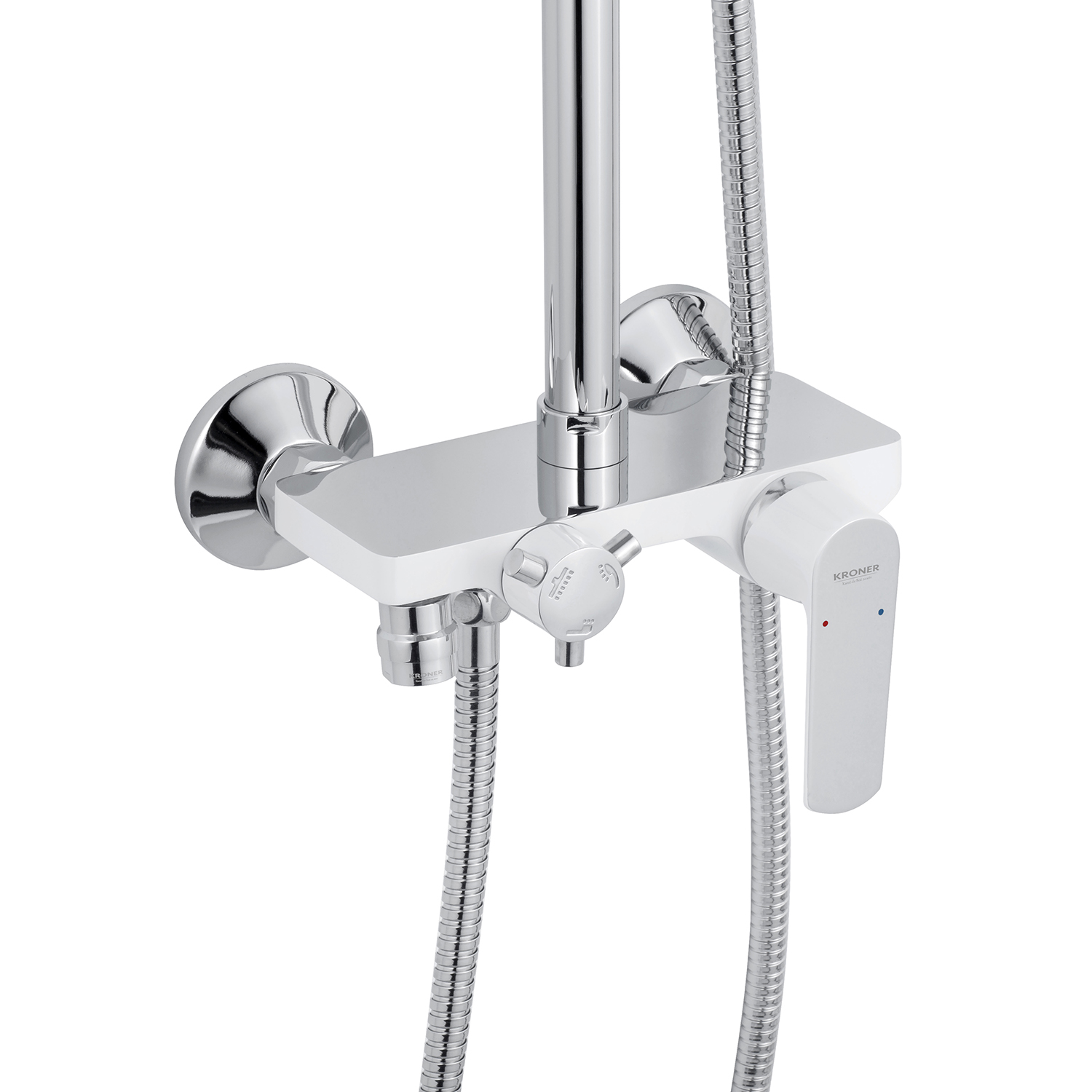 Набор 3 в 1 душова система Kroner Armada-W063 + змішувач Armada-W010 + змішувач Bidet-C082