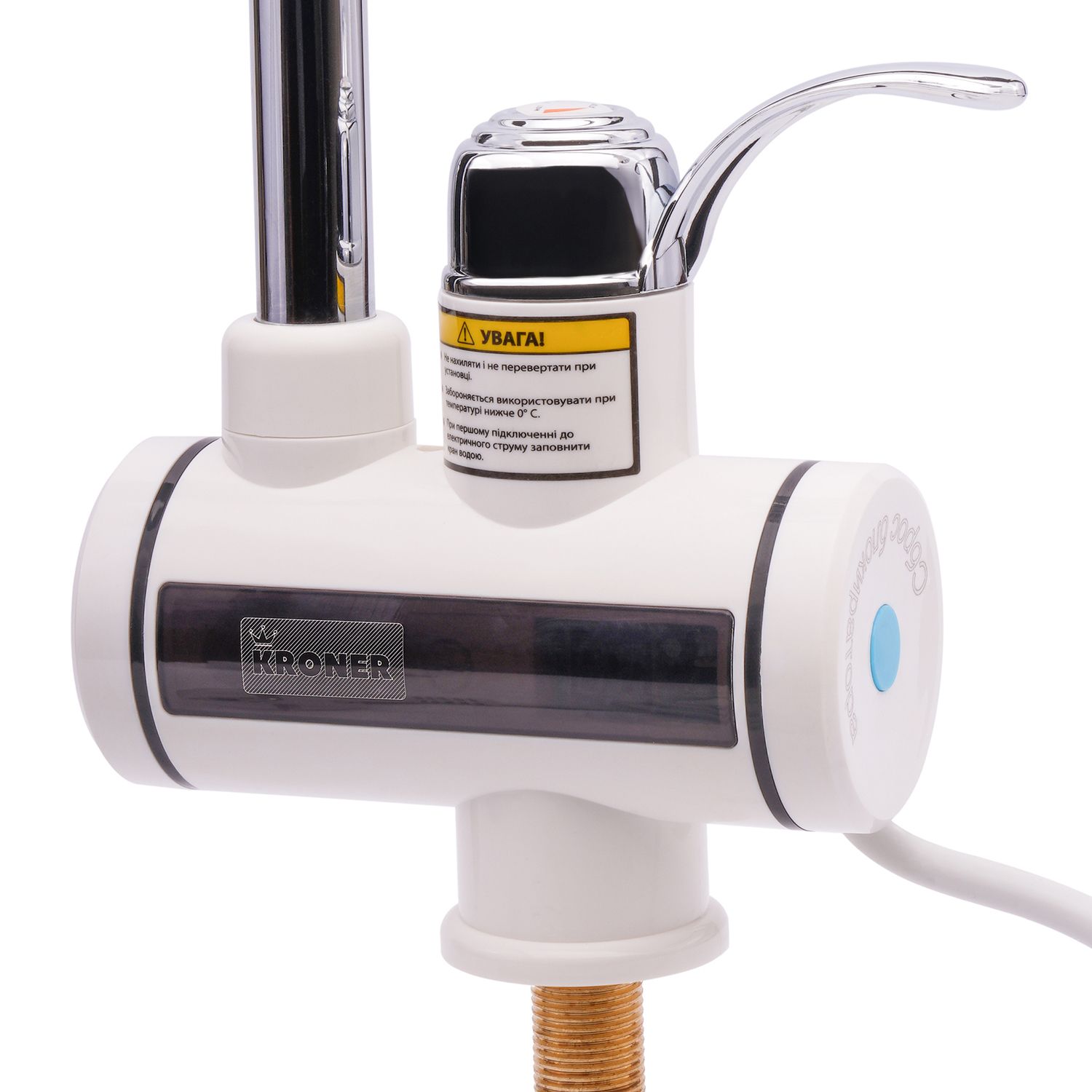 Проточний водонагрівач Kroner KRM Volt - CW091 з дисплеєм