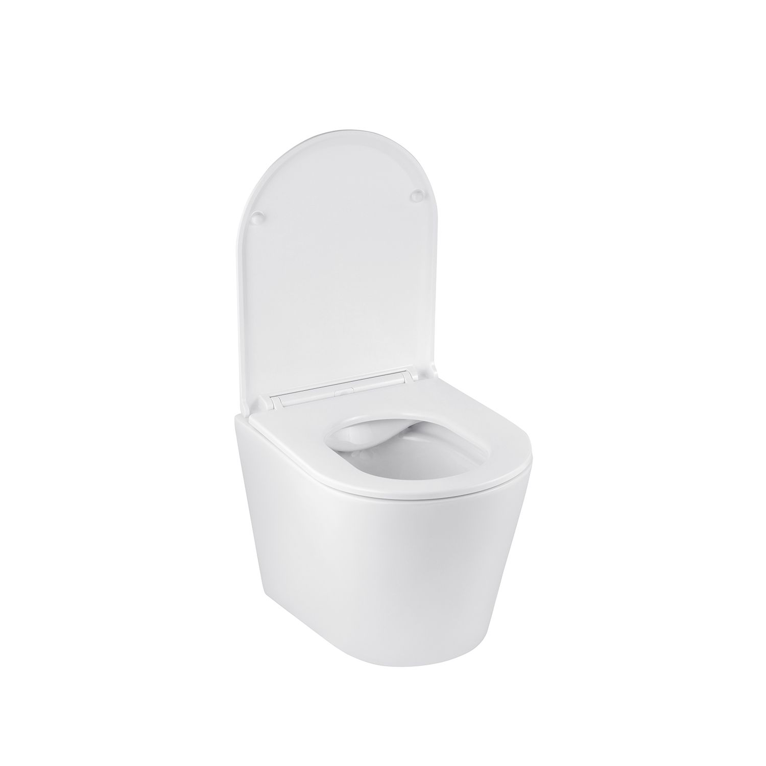 Унітаз підвісний безобідковий Kroner Armada WHI513636 RIMLESS з сидінням Slim Duroplast / Soft-close / Quick relase (KA513636WHIR)