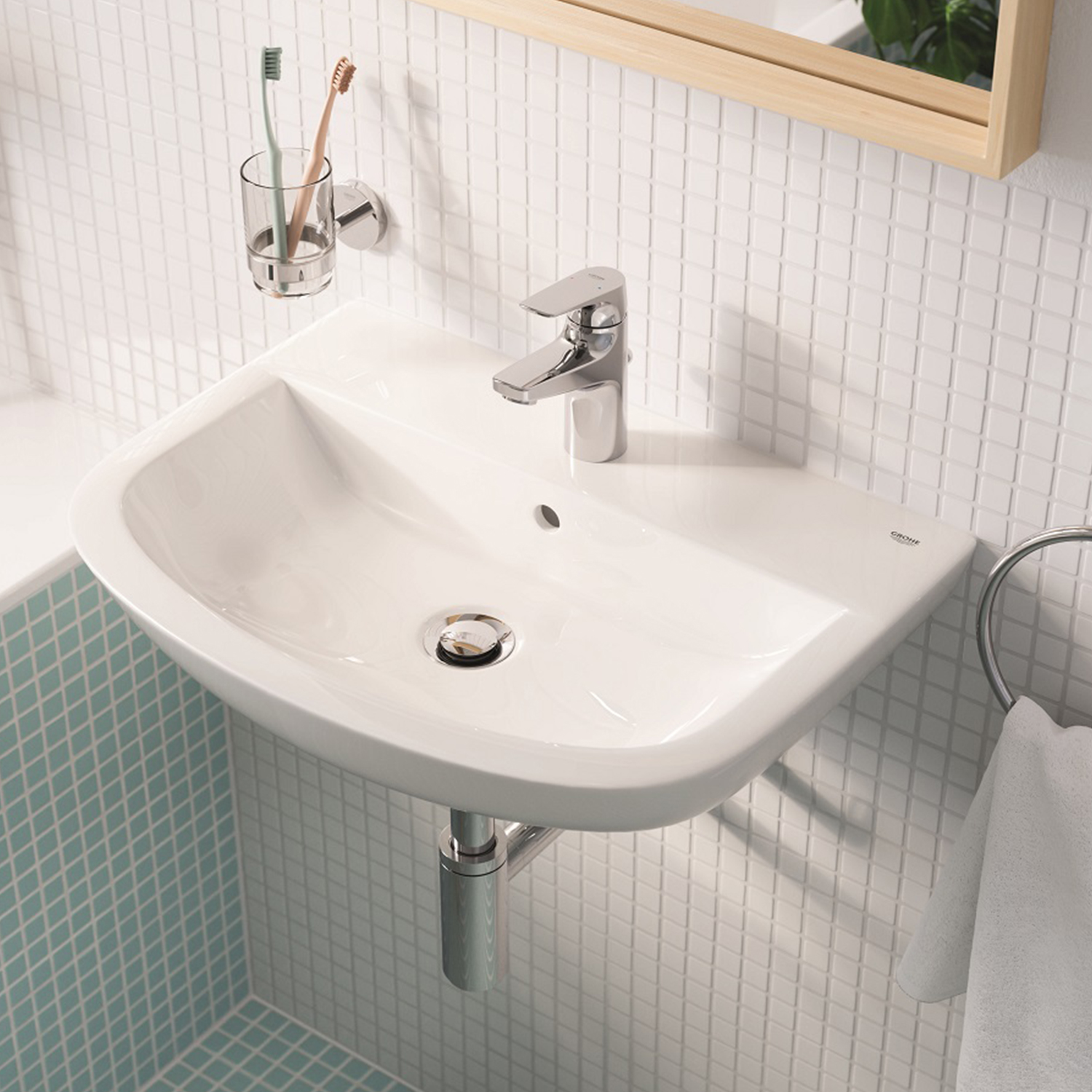 Змішувач для раковини Grohe Start Flow S-Size 23809000 з донним клапаном