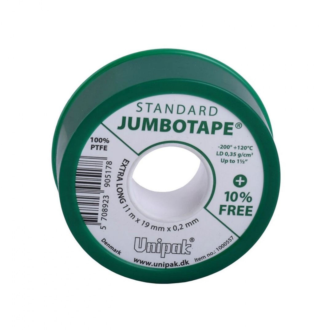 Фум стрічка Jumbotape Professional (16,5m x 19mm x 0,2mm) + 10%, щільність 0,6 g/cm³