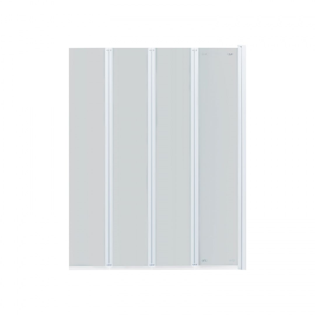 Штора на ванну Qtap Gemini WHI40114RP6 скло Pear 6 мм, 100x140 см