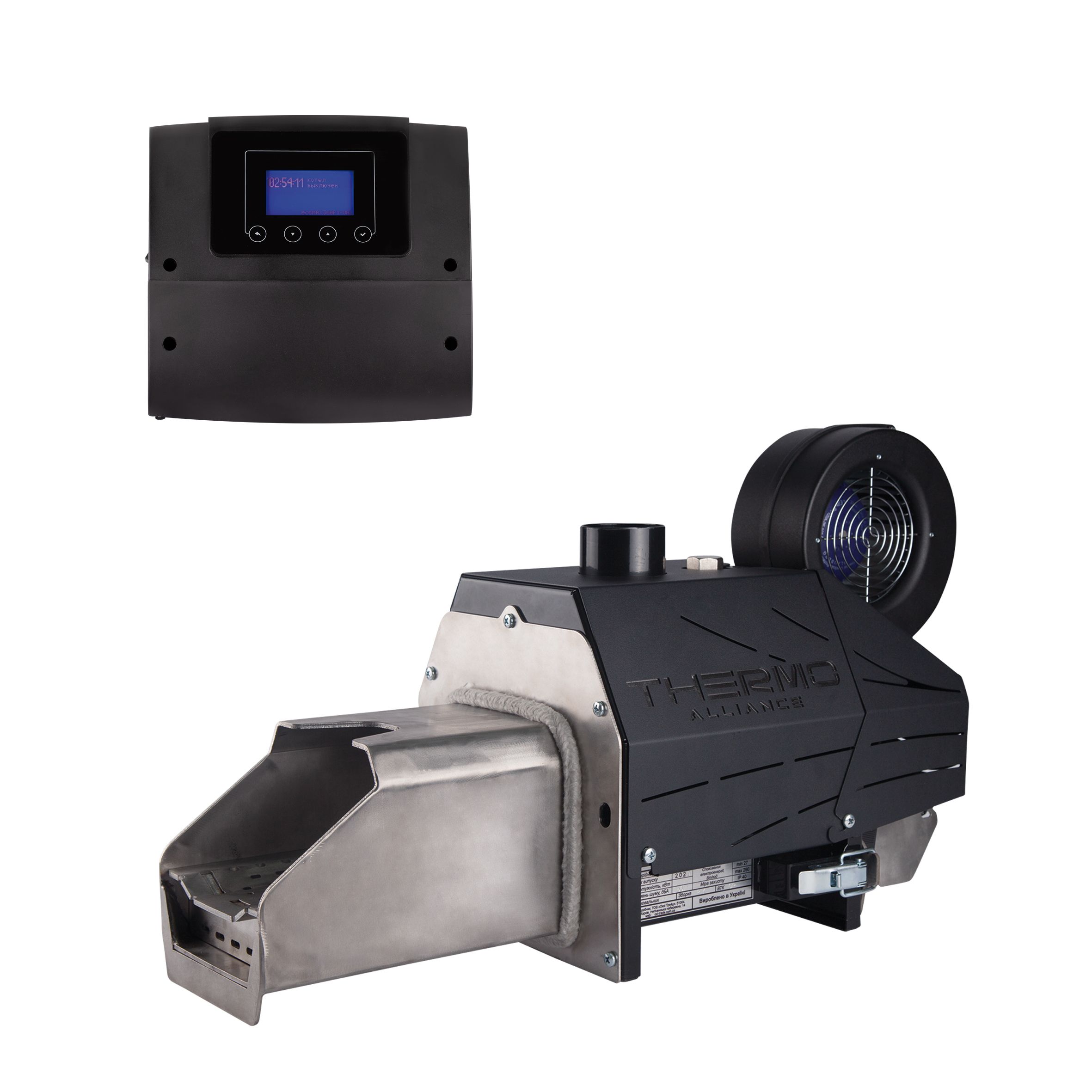 Комплект пелетний пальник Thermo Alliance Evo 50 кВт + контролер ECOMAX 360 Plum