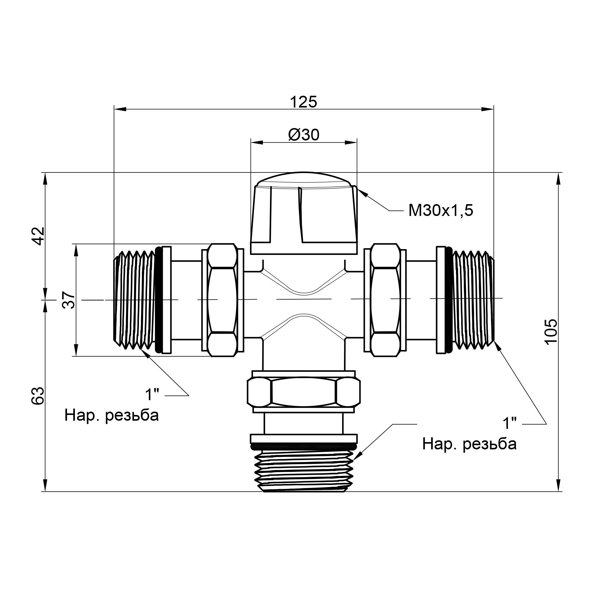 Зонний вентиль Icma 1"х3 №301