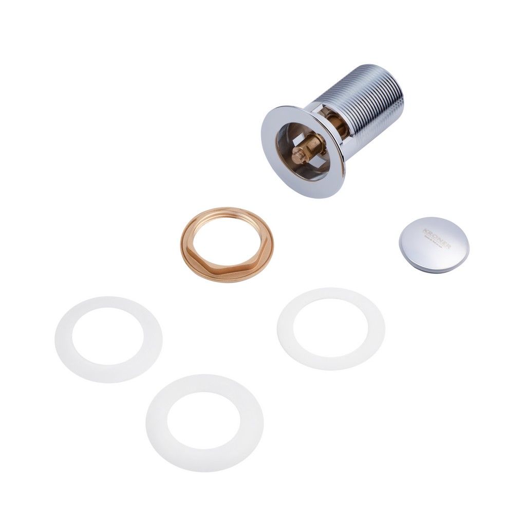 Донний клапан для раковин Kroner KRM - C962 - 1 1 1/4" з переливом