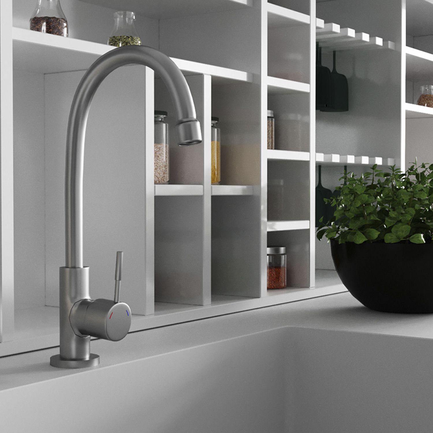 Кран на одну воду Kroner KRP Edelstahl Klassisch - ESG098