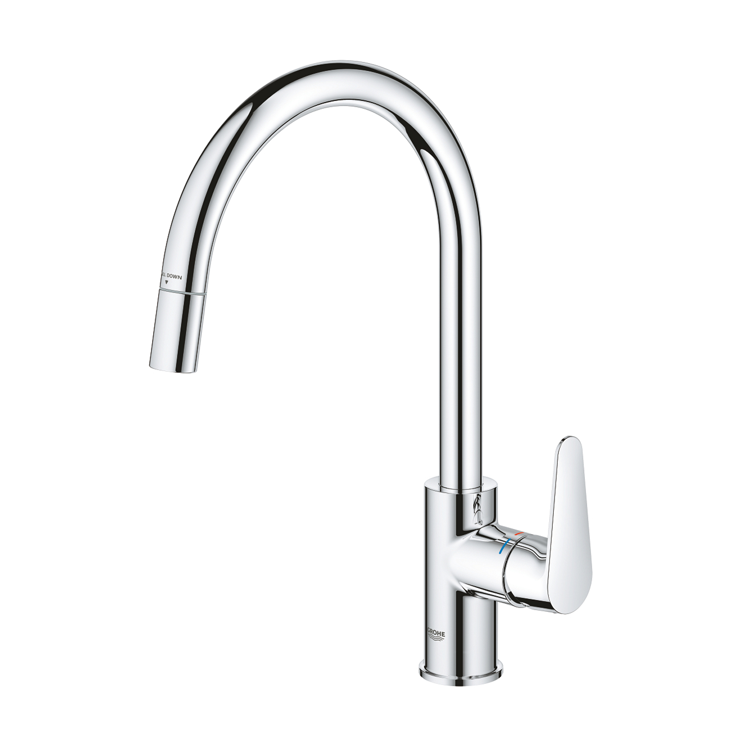 Змішувач для кухні з висувним виливом Grohe StartCurve 30562000