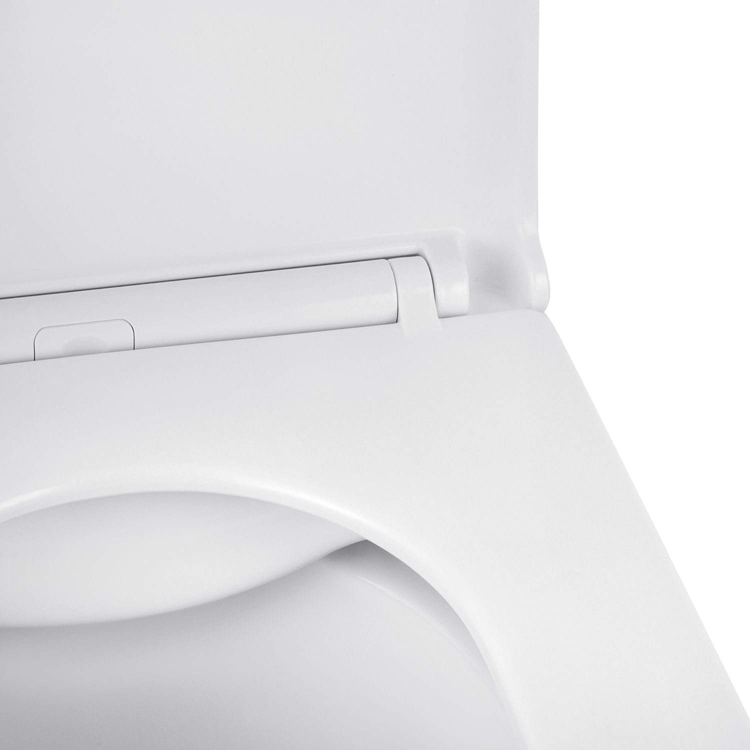 Унітаз підвісний Kroner Eifel WHI493436 RIMLESS безобідковий з сидінням Slim Duroplast / Soft-close / Quick relase (KE493436WHIR)