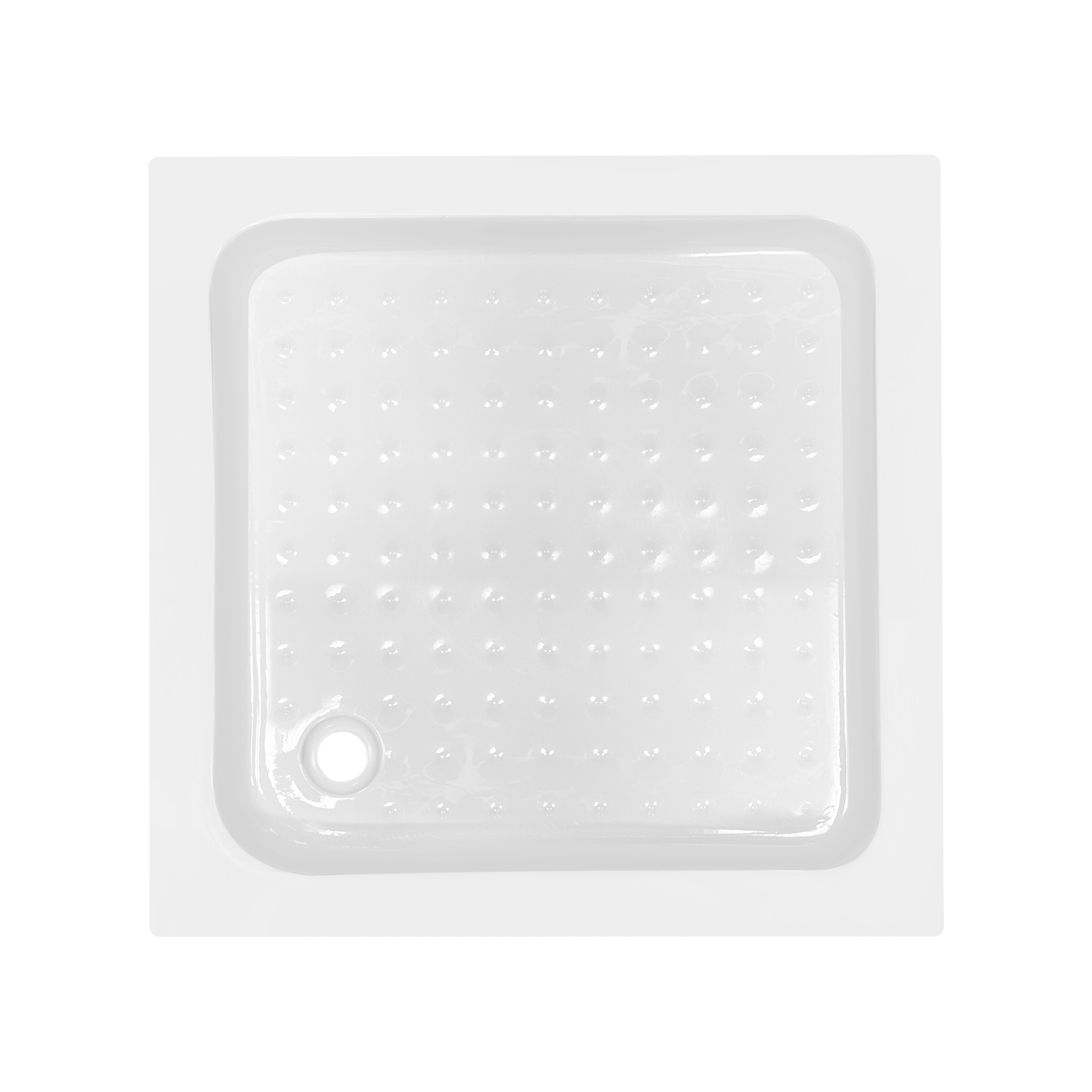 Lidz Wawel SC80x80.SAT.LOW.FR Душова кабіна квадратна, скло Frost 4 мм + Lidz Душовий піддон KAPIELKA ST80x80х14