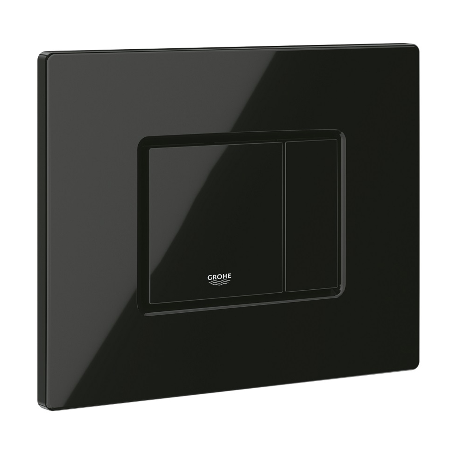 Комплект 4 в 1: Інсталяція Grohe Solido 2 в 1 38971000 + Панель змиву для унітаза Grohe Even Black 38966KV0 + Унітаз безобідковий Kroner Harz WHI483632 TORNADO з сидінням Slim Duroplast / Soft-close / Quick relase KH483632WHIT (38971966KV0KH48T)