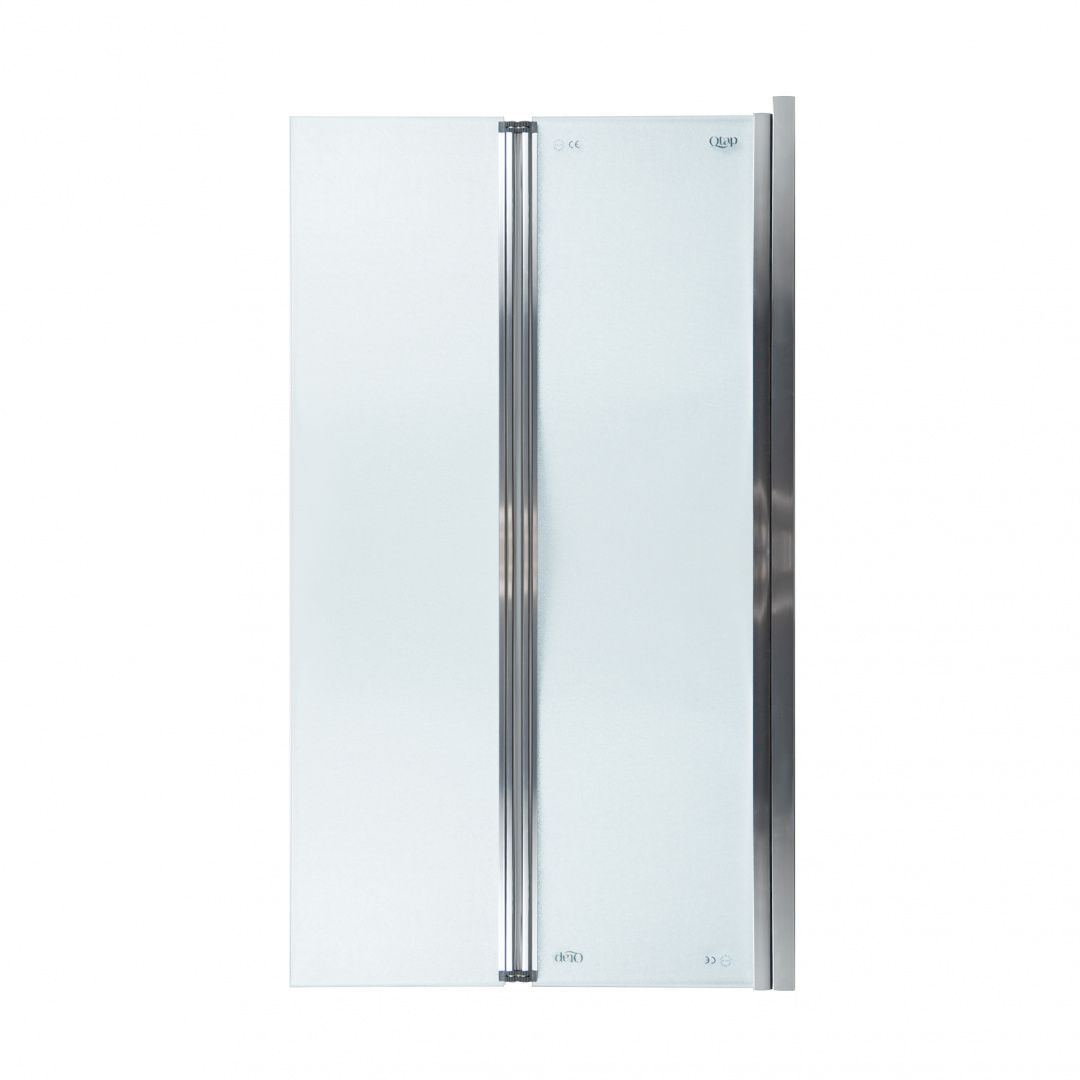 Штора на ванну Qtap Gemini CRM407513RP стекло Pear 6 мм, 75х130 см