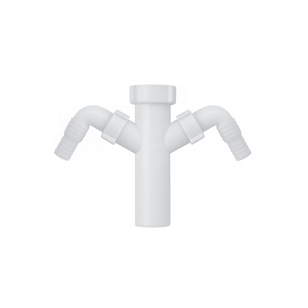 Відведення подвійне для пральних/посудомийних машин ANIplast 1 1/2"х40 мм М145EU