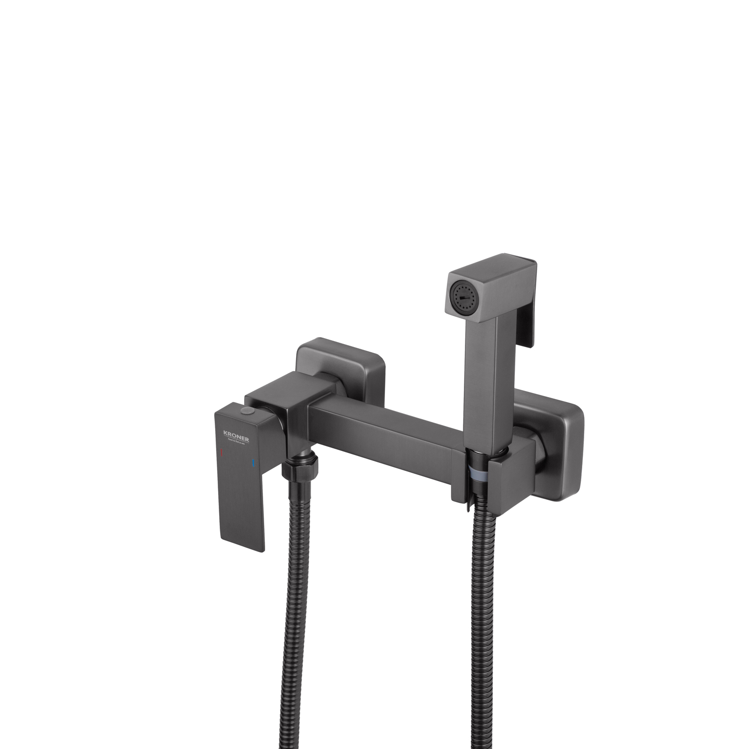 Набір для гігієнічного душу зі змішувачем Kroner KRP Edelstahl Kubus - PVD052