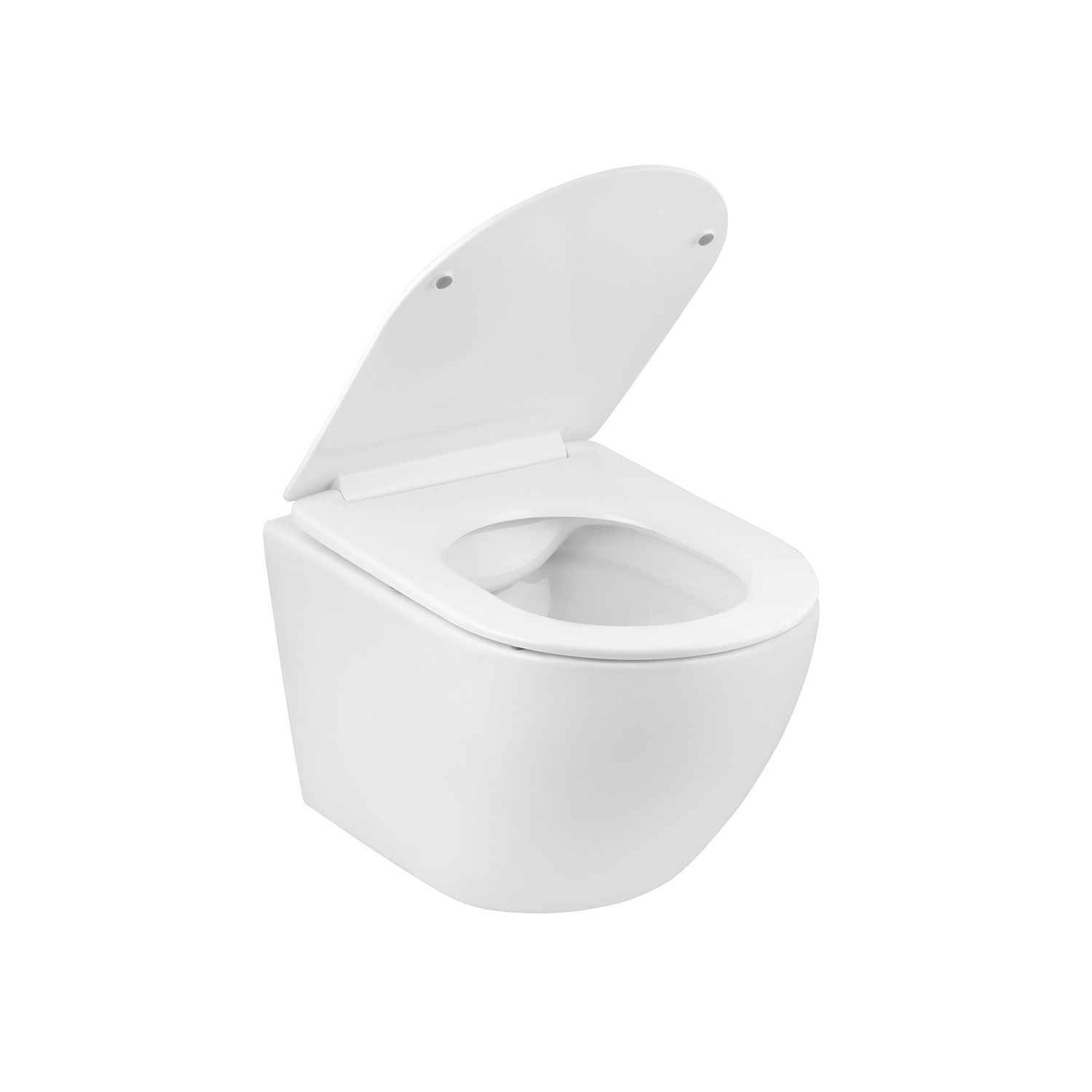 Унітаз підвісний Kroner Harz WHI523632 RIMLESS безобідковий з сидінням