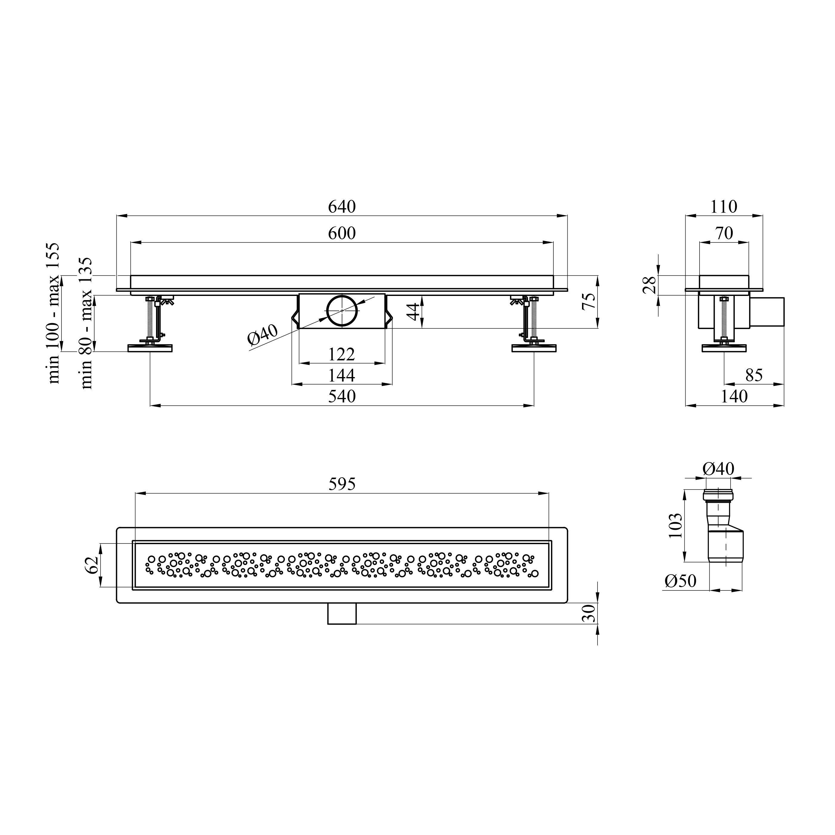 Трап лінійний Kroner KRP Eifel M60 Muster