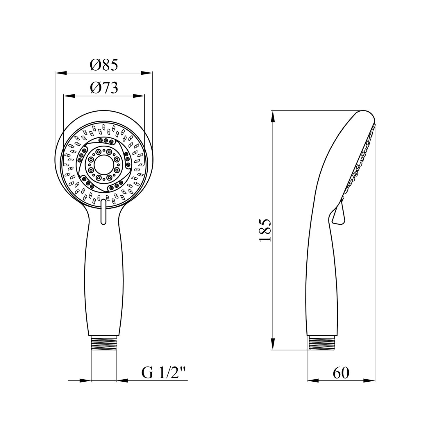 Лійка для ручного душу Kroner KRM - C709