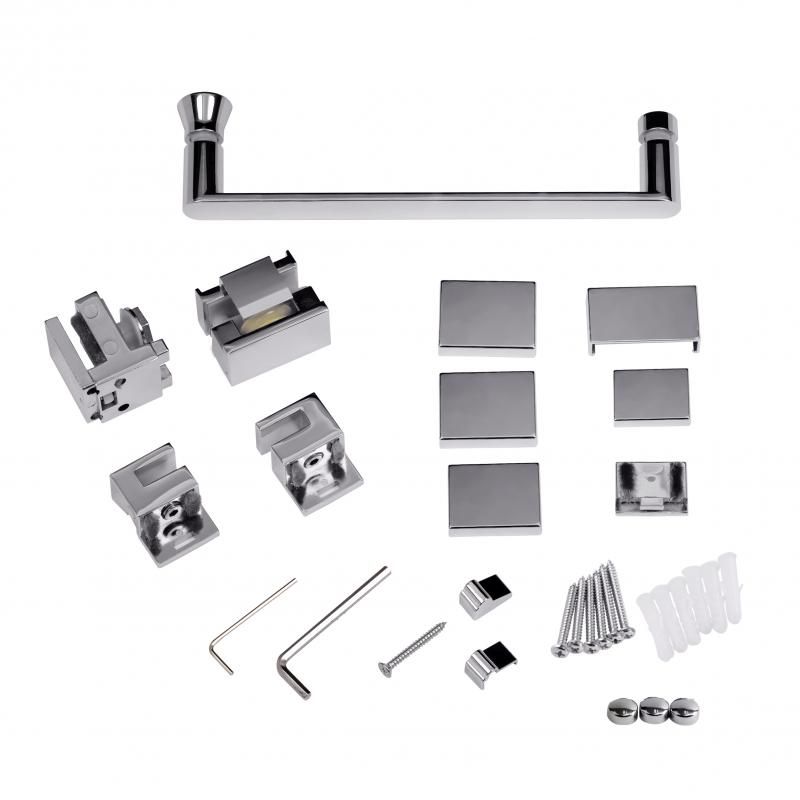 Фурнітура до QT Стіна Walk-In GLIDE CRM2012.C8, скло 8мм Clear, покриття CalcLess, 120x190, розсувна