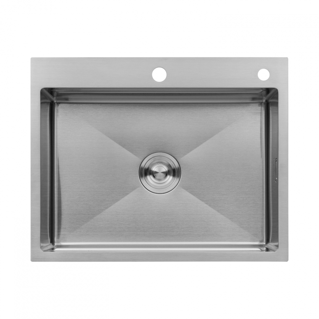 Кухонна мийка Kroner KRP Gebürstet - 6350HM (3.0/1.0 мм)