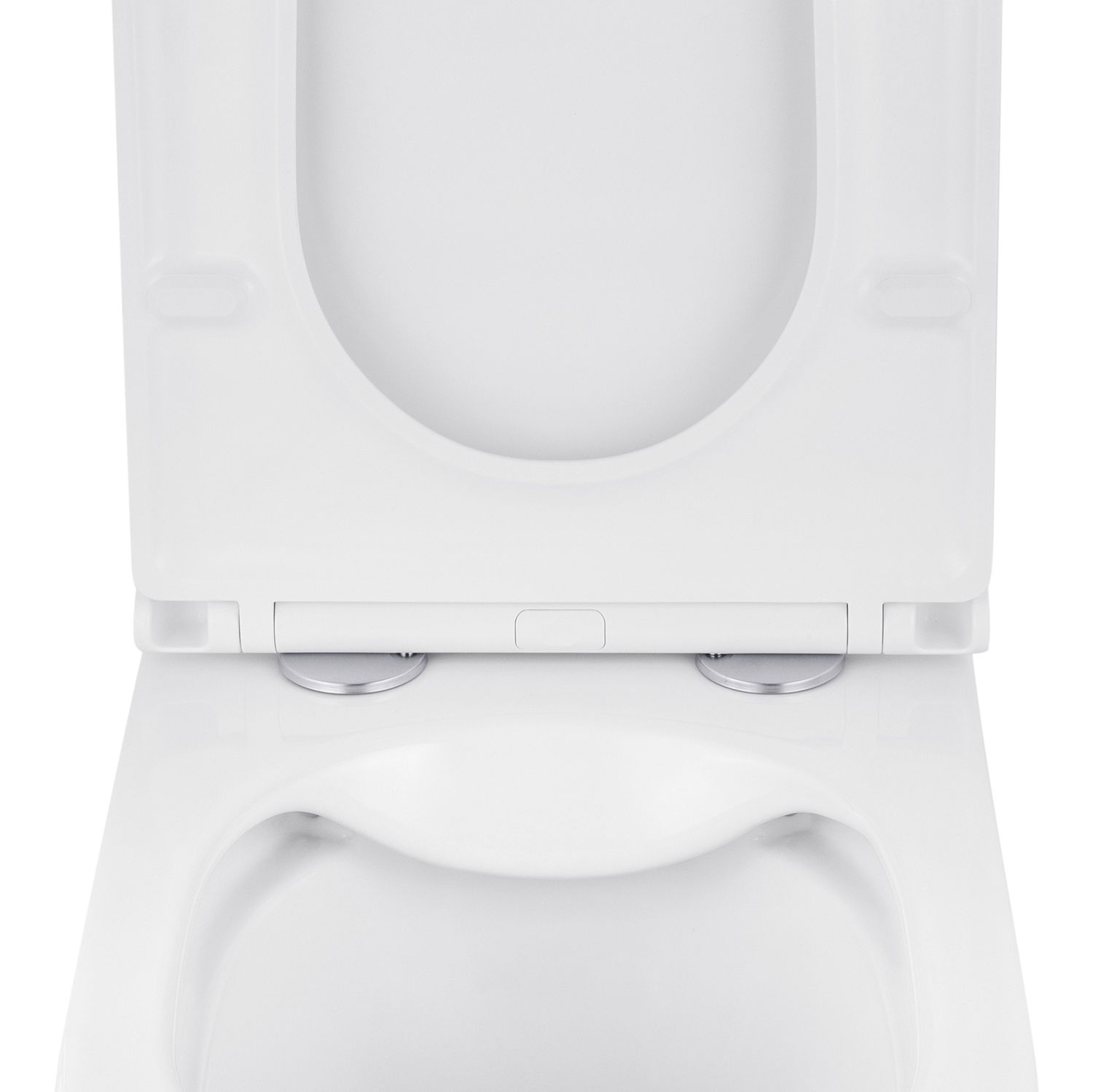 Унітаз підвісний Kroner Eifel WHI493436 RIMLESS безобідковий з сидінням Slim Duroplast / Soft-close / Quick relase (KE493436WHIR)