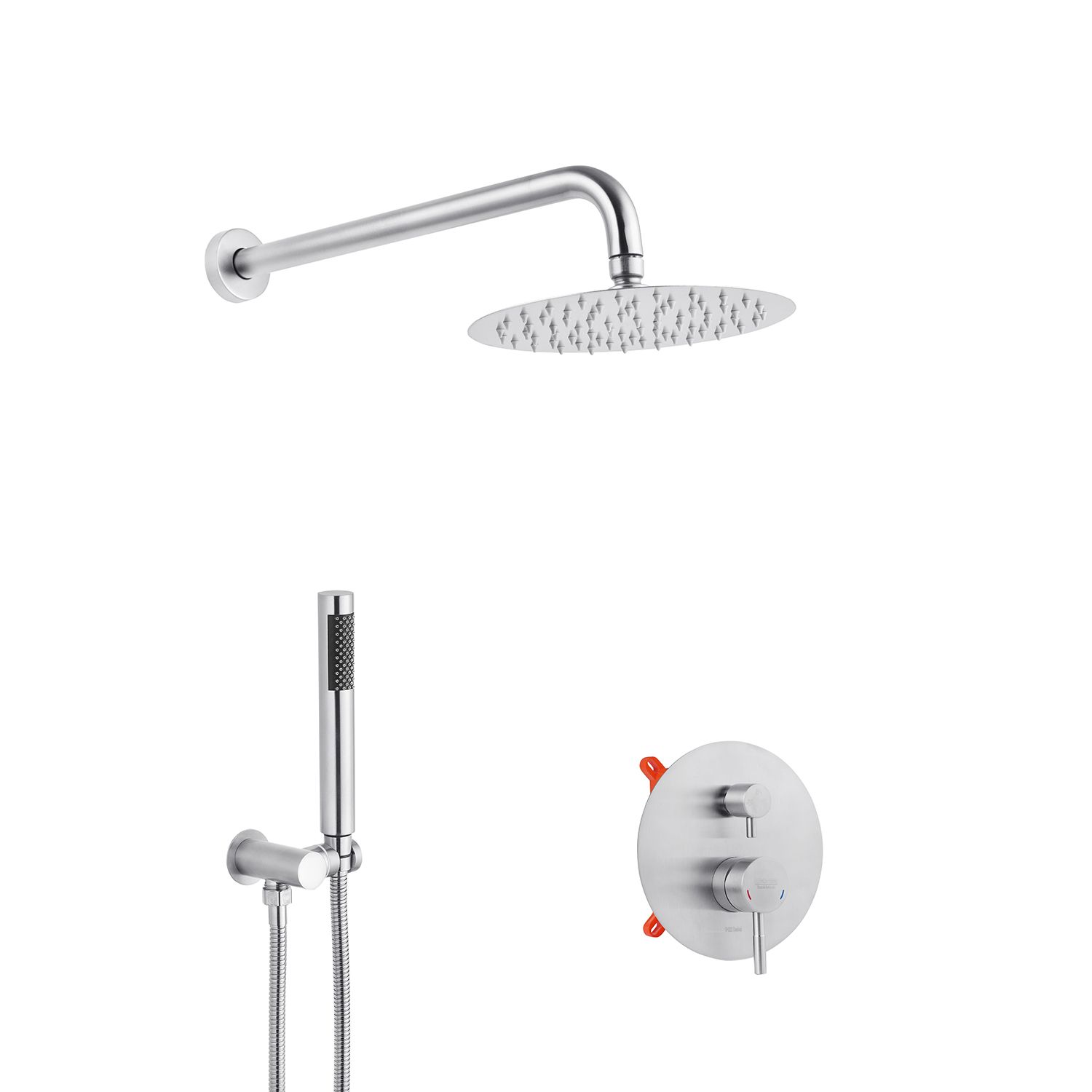 Набор 2 в 1 душова система Kroner Edelstahl Klassisch-ESG082 + змішувач Edelstahl Klassisch-ESG010