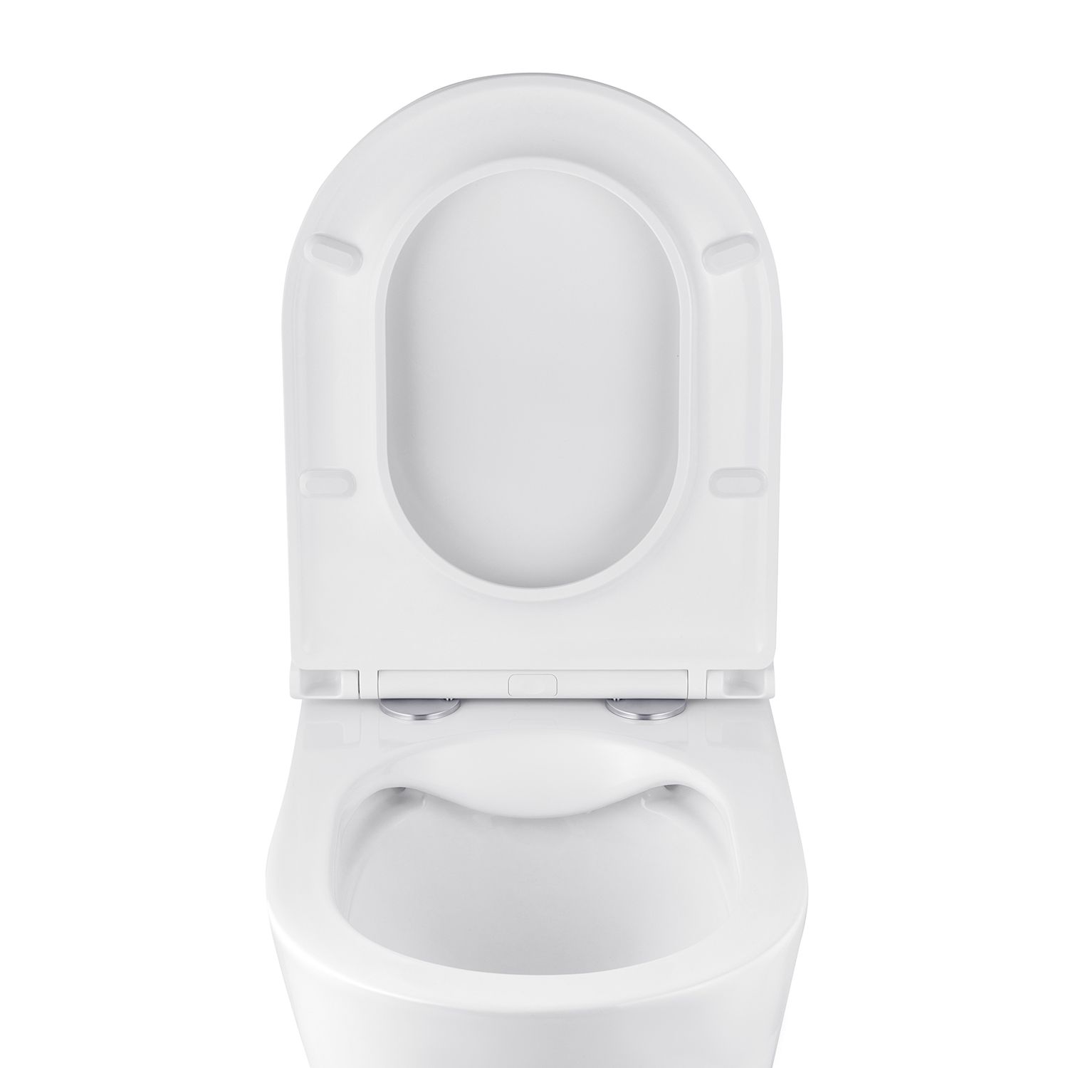 Унітаз підвісний безобідковий Kroner Armada WHI513636 RIMLESS з сидінням Slim Duroplast / Soft-close / Quick relase (KA513636WHIR)