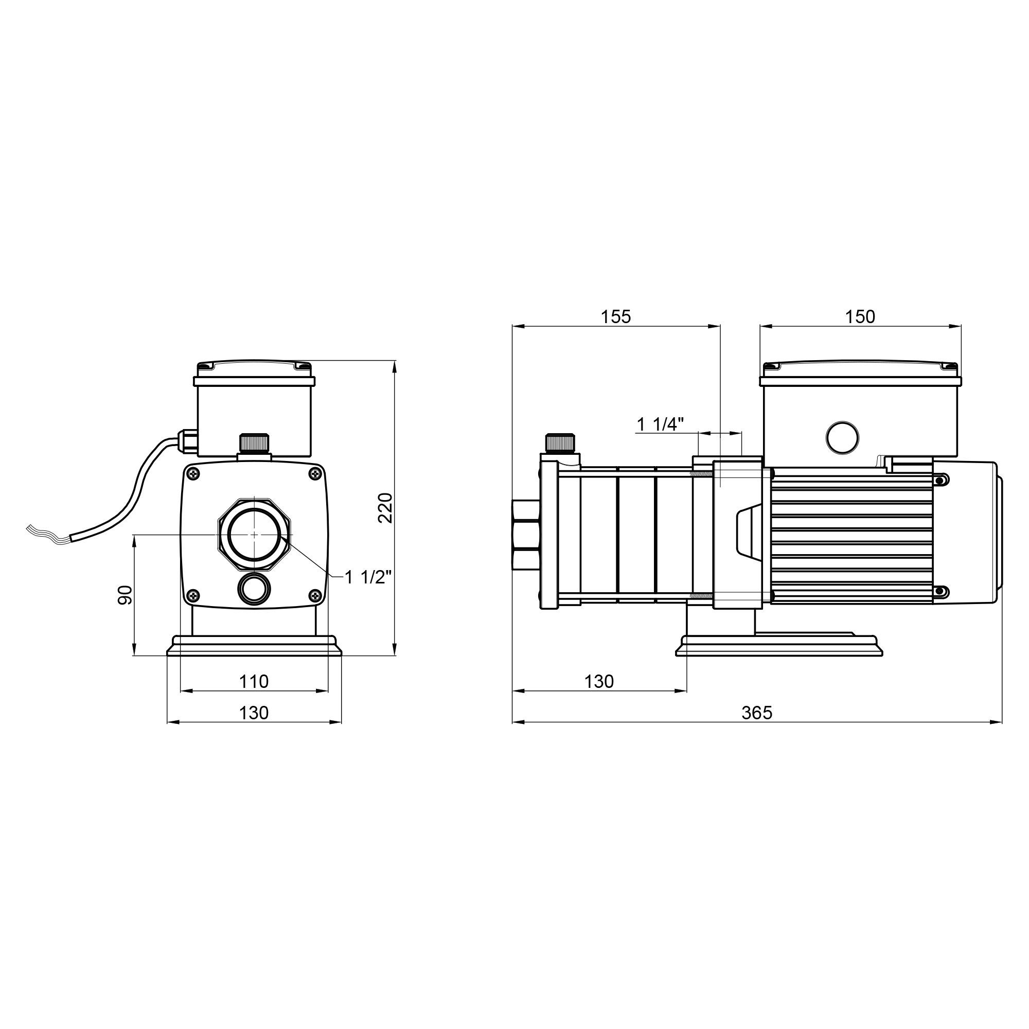 Насос самовсмоктувальний багатоступінчастий Thermo Alliance SRM-304 0,55 кВт