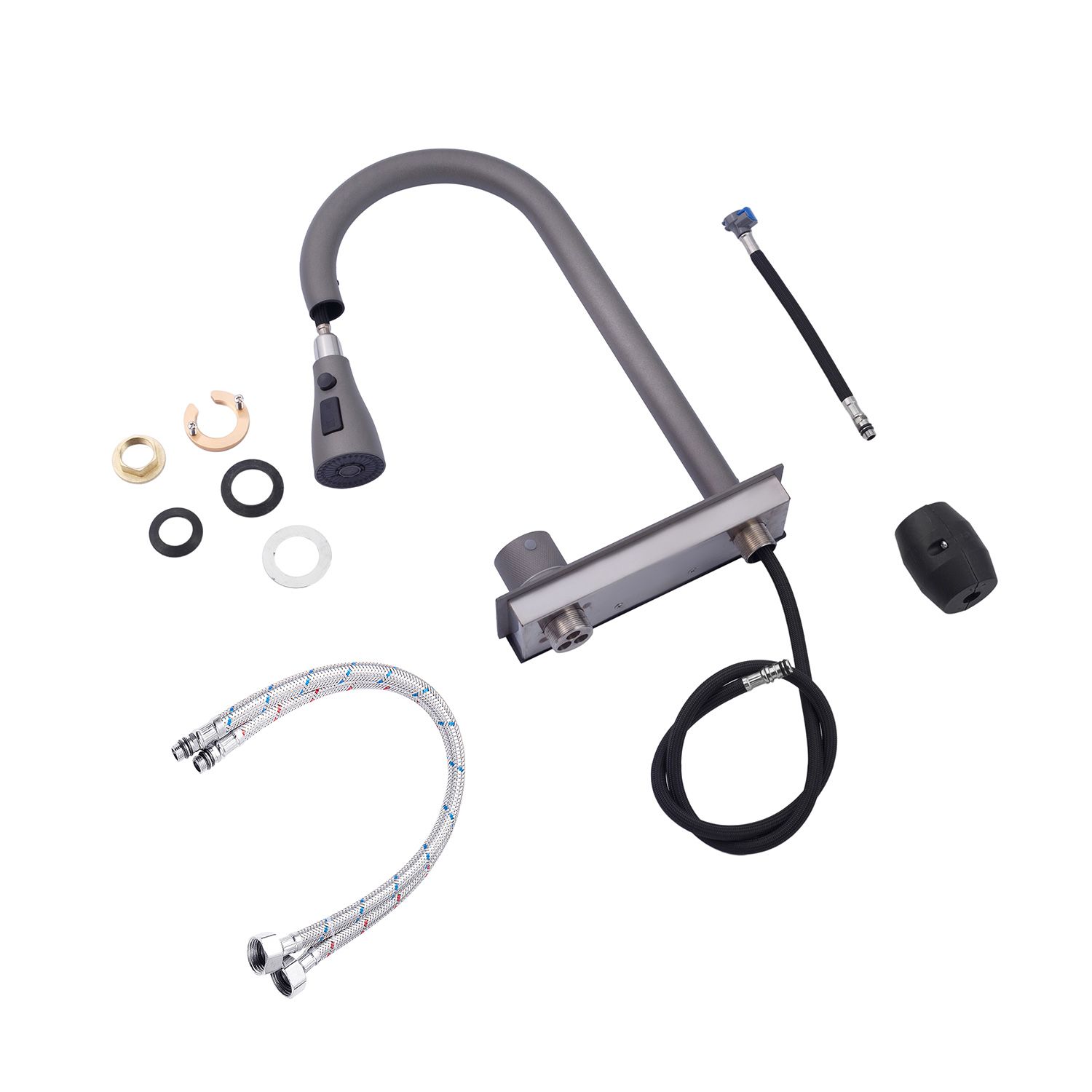 Кухонна мийка Kroner KRP Schwarze - SET7545NG PVD (3.0/0.8 мм)