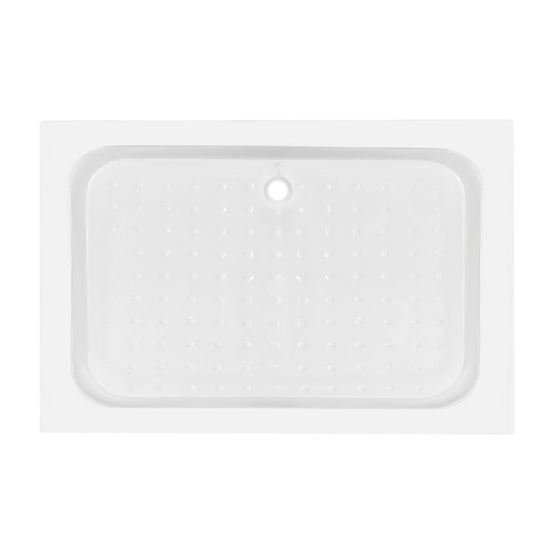 Душовий піддон KAPIELKA ST120x80х14 низький, прямокутний, діаметр зливу 52 мм Lidz